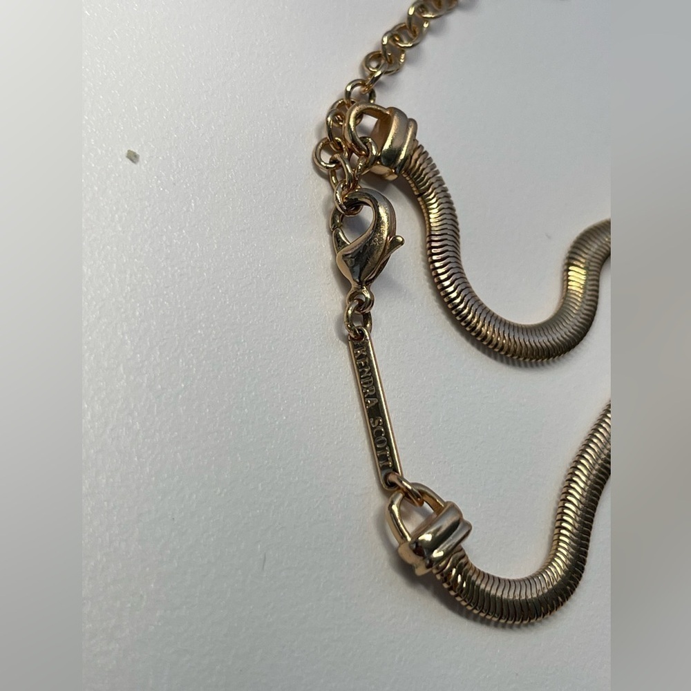 Kendra Scott long necklace gold tone - Picture 10 of 12